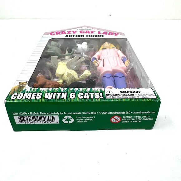 Crazy Cat Lady figurine set, NWOT - Picture 3 of 3